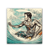 Surfing 1 36 Wrapped Canvas - Beyond T-shirts